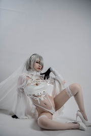 [COS Welfare] Популярный Coser Nizuo Nisa - 2B Doujin Flower Marriage